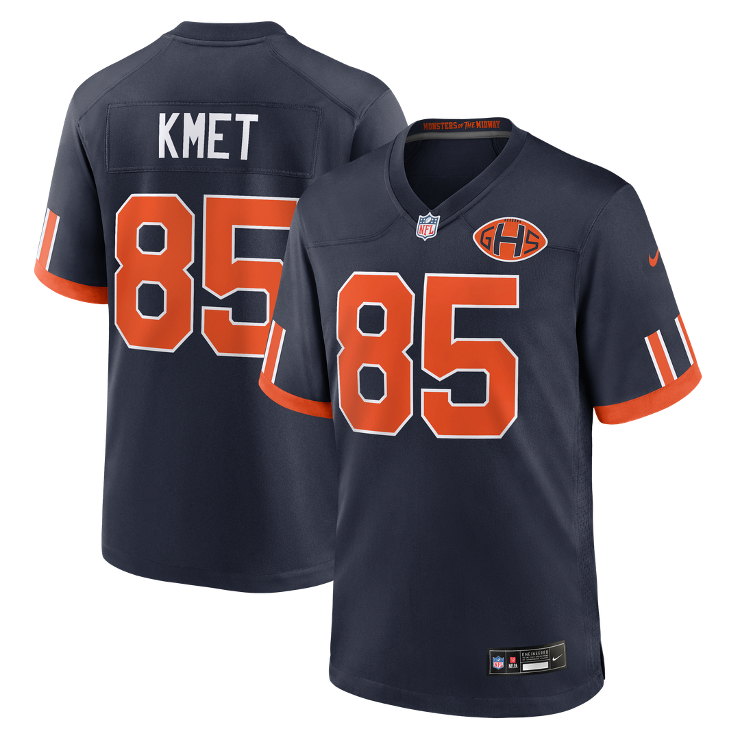 Chicago Bears Cole Kmet Navy 2026 Rivalries Collection Game Jersey product image 1, provided for visual reference and