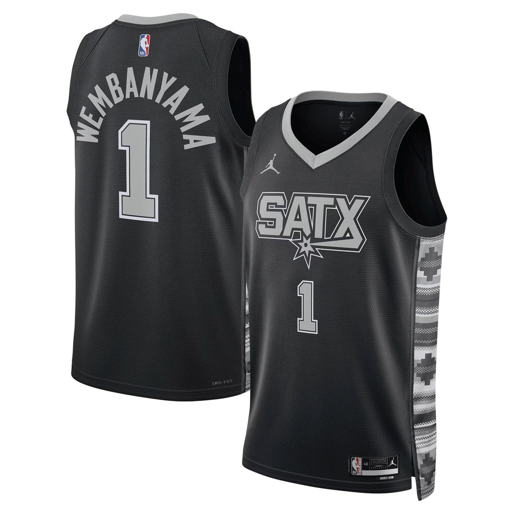 San Antonio Spurs Jordan Brand Statement Edition Swingman Jersey - Victor Wembanyama - Unisex product image 2, provided for