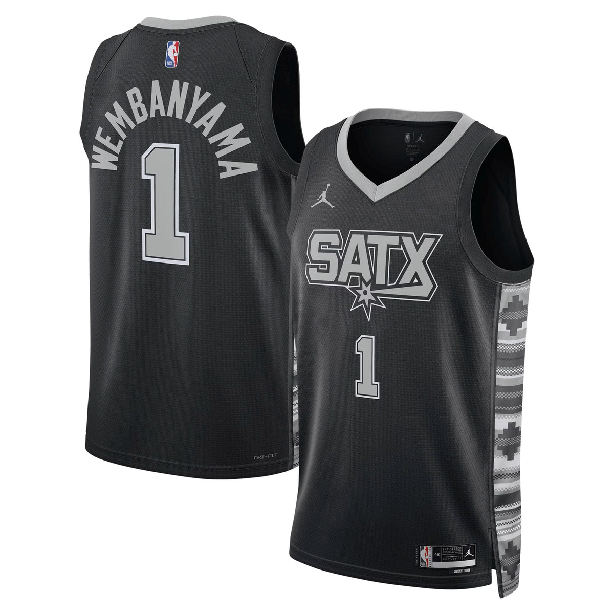 San Antonio Spurs Jordan Brand Statement Edition Swingman Jersey - Victor Wembanyama - Unisex product image 2, provided for
