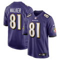 Baltimore Ravens Devontez Walker Purple Team Game Jersey product image 1, provided for visual reference and product detail