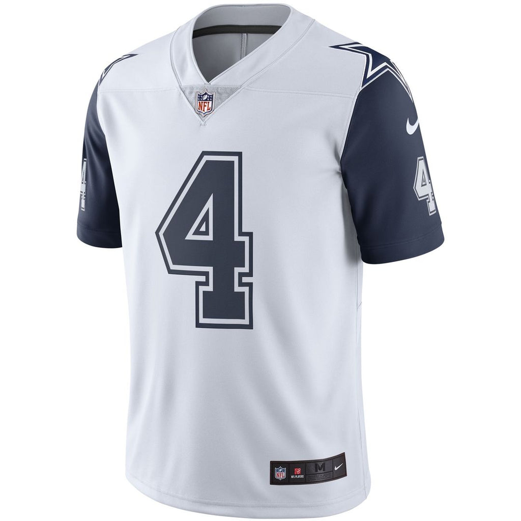 Dallas Cowboys Dak Prescott Navy Vapor Limited Player Jersey product image 8, provided for visual reference and product