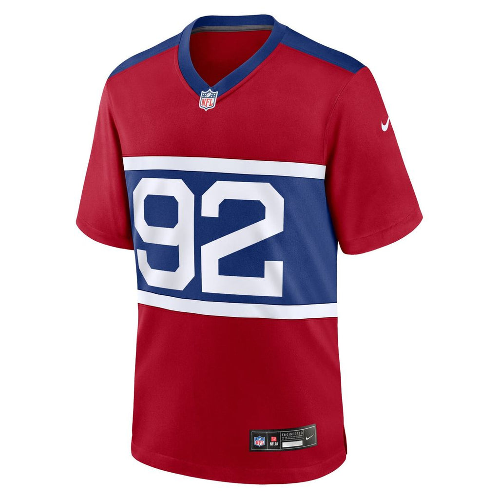 New York Giants Michael Strahan Century Red Alternate Retired Player Game Jersey product image 2, provided for visual