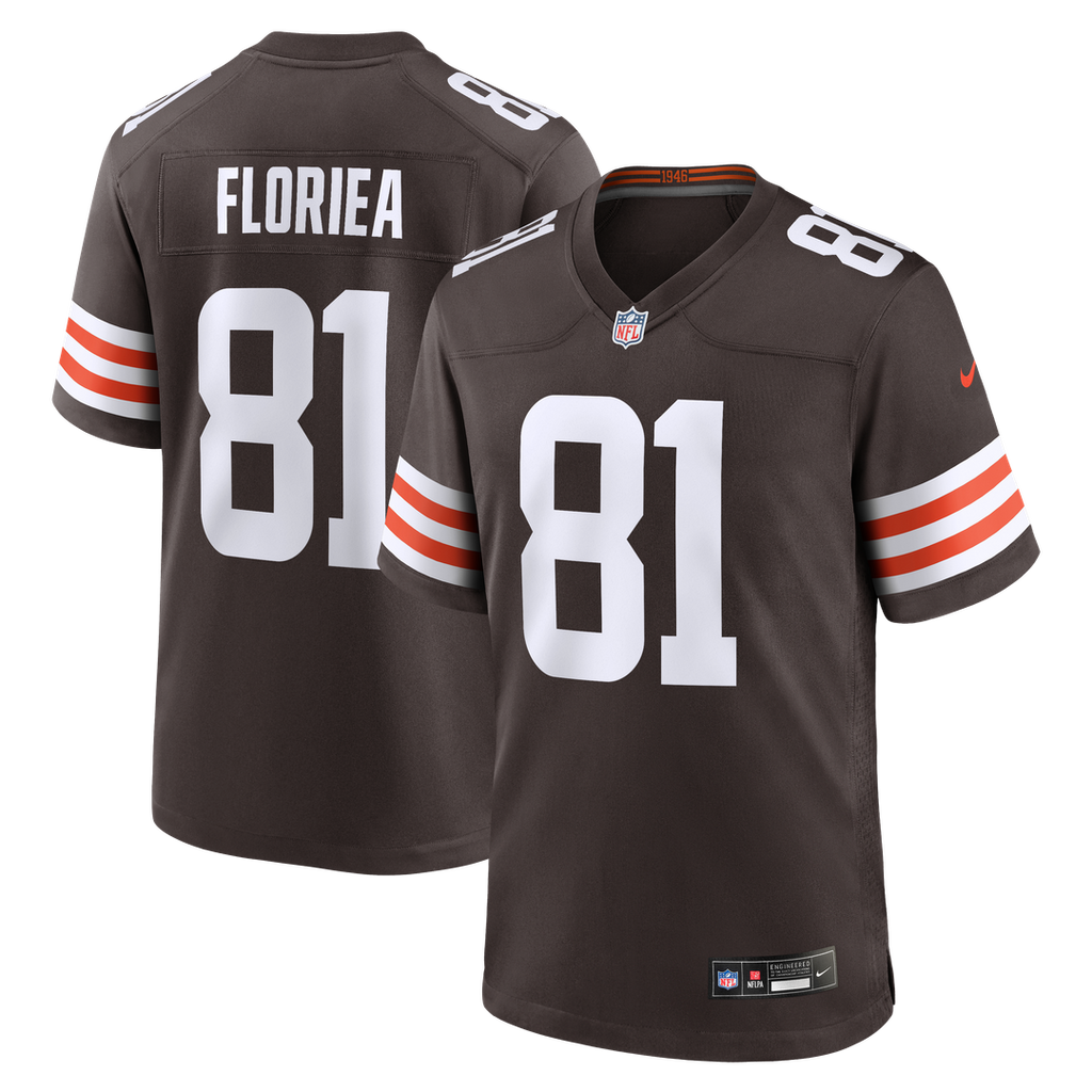 Cleveland Browns Luke Floriea Brown Team Game Jersey product image 1, provided for visual reference and product detail review
