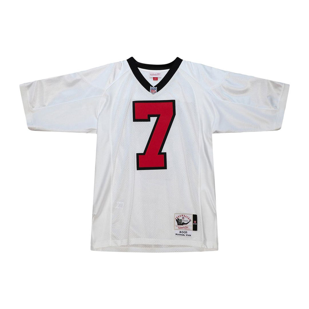 Atlanta Falcons 2003 Michael Vick Red Authentic Throwback Retired Player Jersey product image 12, provided for visual
