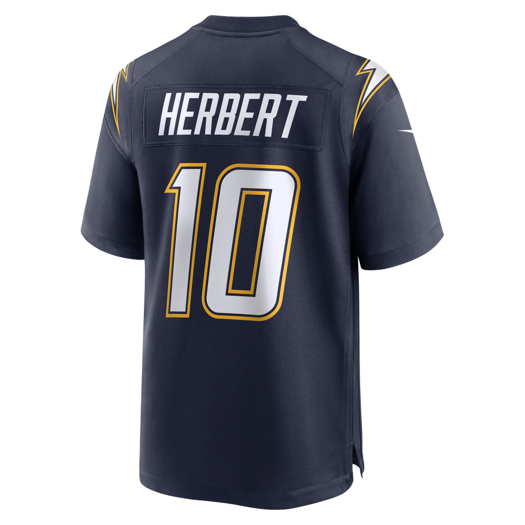 Los Angeles Chargers Justin Herbert Gold Alternate Charger Power Game Player Jersey product image 13, provided for visual
