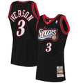 Philadelphia 76ers Allen Iverson Mitchell & Ness Black 1997/98 Hardwood Classics Authentic Jersey for Men product image 1,