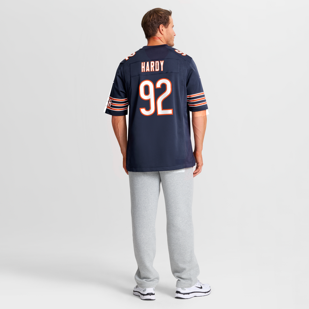 Chicago Bears Daniel Hardy Navy Team Game Jersey product image 8, provided for visual reference and product detail review