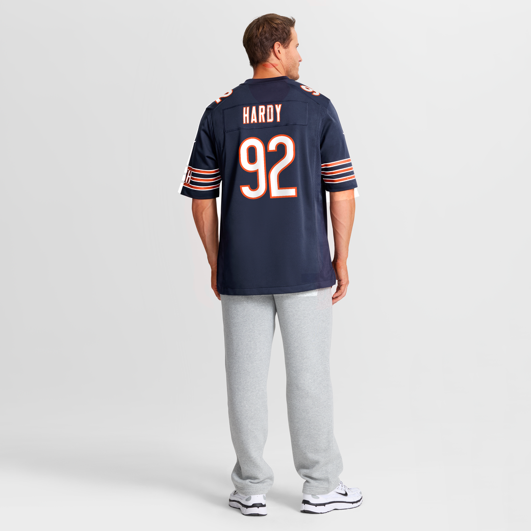 Chicago Bears Daniel Hardy Navy Team Game Jersey product image 8, provided for visual reference and product detail review