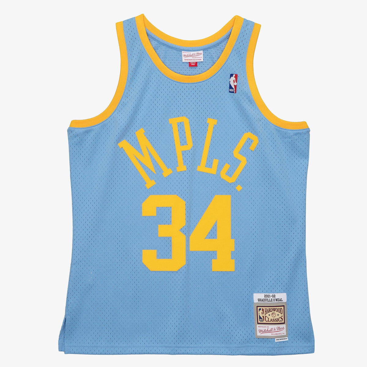 Shaquille O'Neal Los Angeles Lakers 2001-02 Swingman Jersey product image 2, provided for visual reference and product