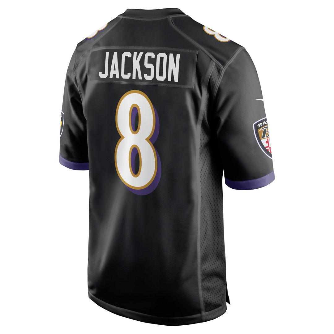 Baltimore Ravens Lamar Jackson White Game Jersey product image 15, provided for visual reference and product detail review