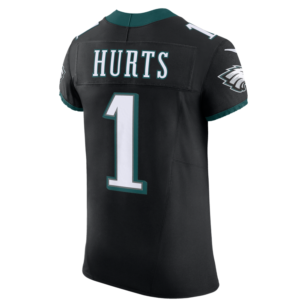 Philadelphia Eagles Jalen Hurts Black Alternate Vapor F.U.S.E. Elite Jersey product image 3, provided for visual reference