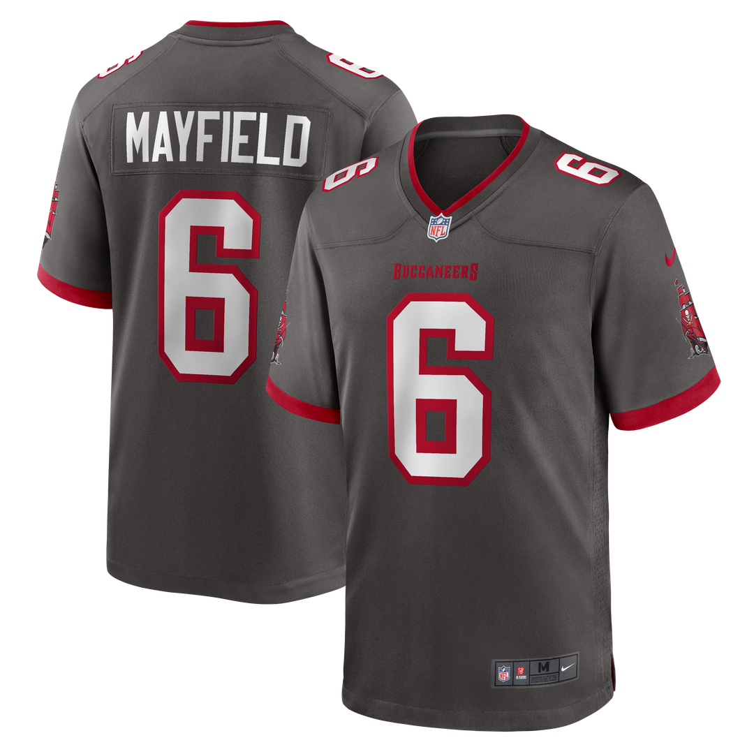 Tampa Bay Buccaneers Baker Mayfield White Away Game Jersey product image 27, provided for visual reference and product