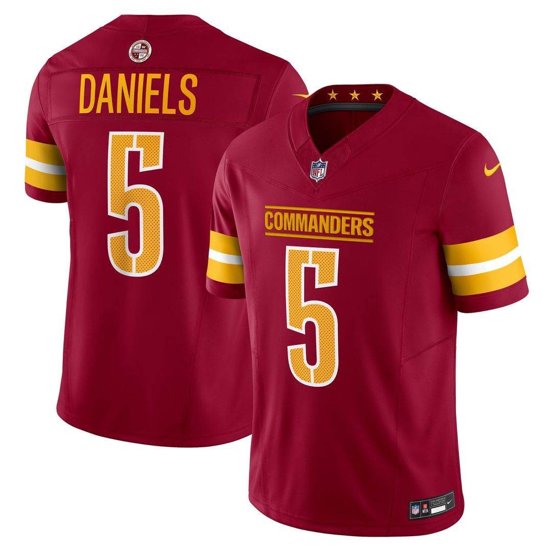 Washington Commanders Jayden Daniels White Vapor F.U.S.E. Limited Super Bowl Era Jersey product image 18, provided for