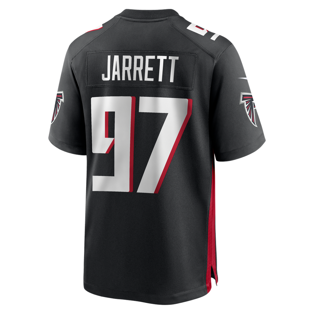 Atlanta Falcons Grady Jarrett Black Game Player Jersey product image 3, provided for visual reference and product detail
