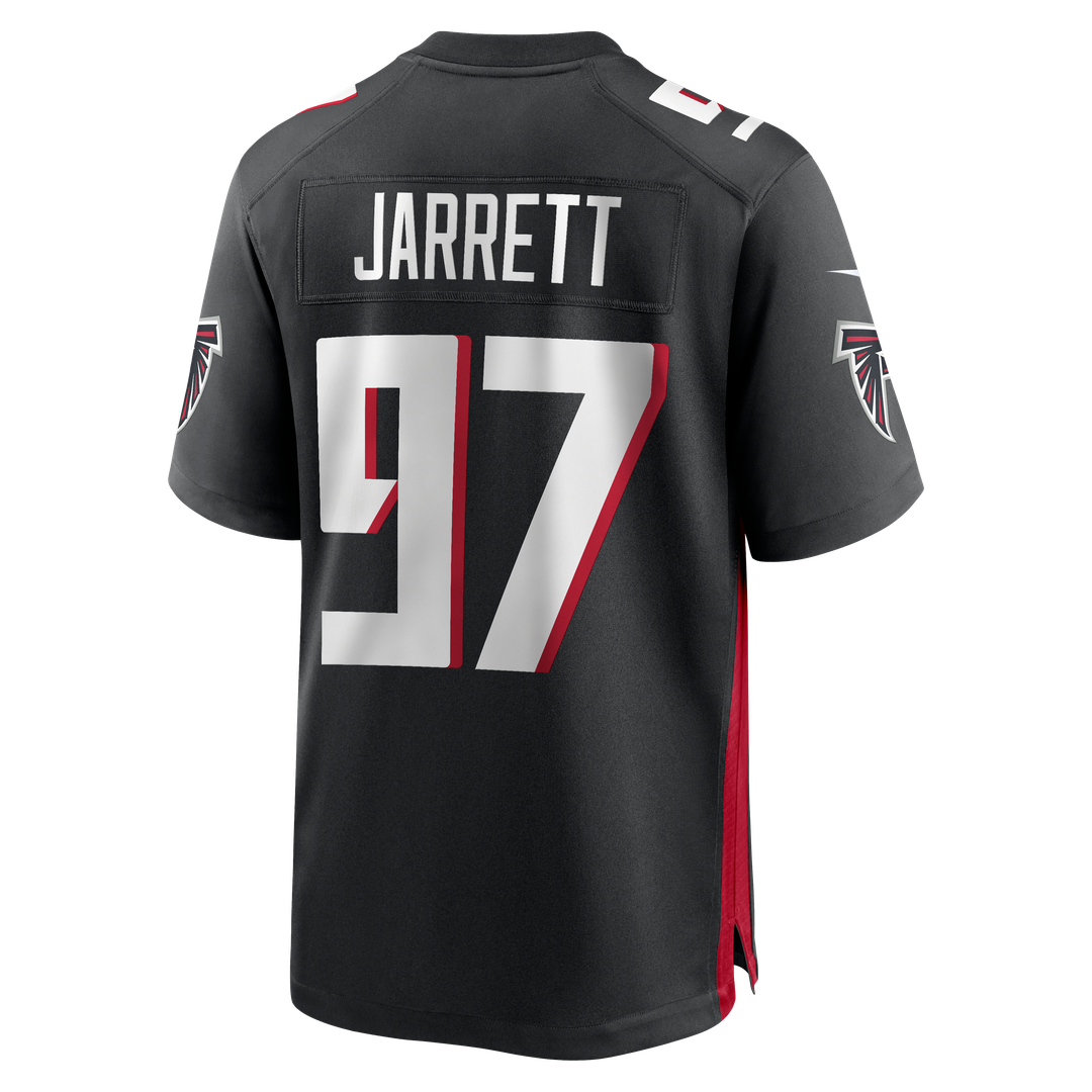 Atlanta Falcons Grady Jarrett Black Game Player Jersey product image 3, provided for visual reference and product detail
