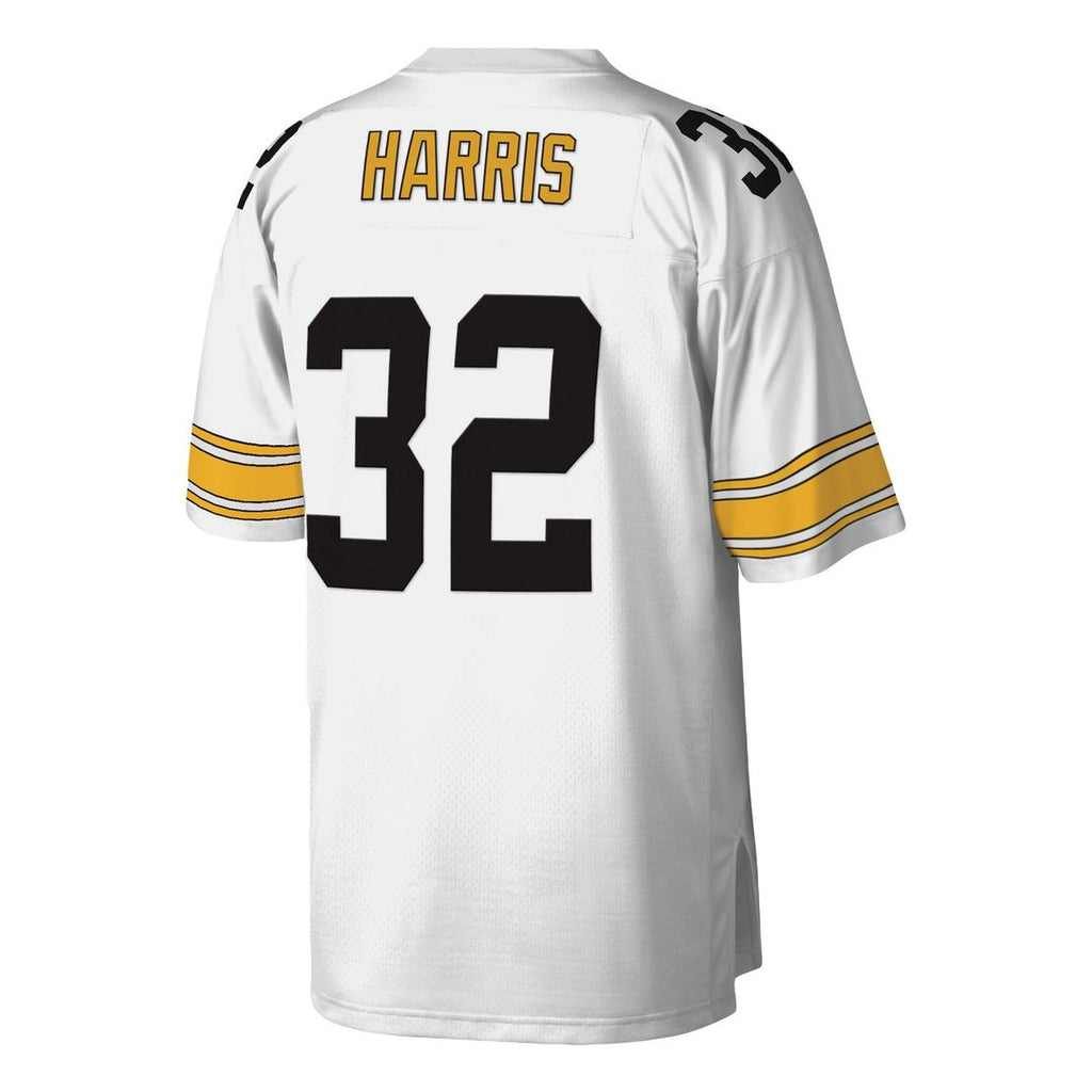 Pittsburgh Steelers Franco Harris White Legacy Replica Jersey product image 6, provided for visual reference and product