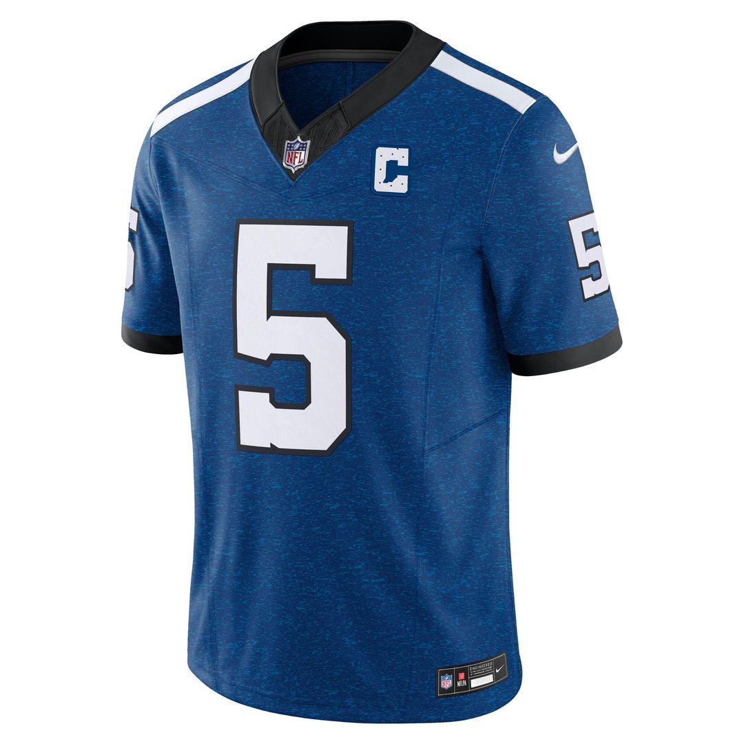 Indianapolis Colts Anthony Richardson Royal Vapor F.U.S.E. Limited Jersey product image 2, provided for visual reference and