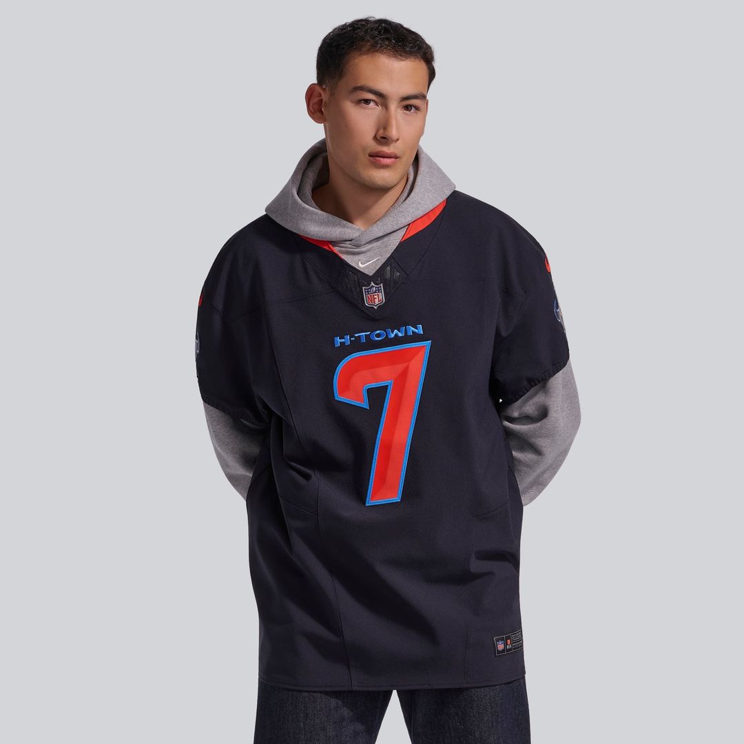 Houston Texans C.J. Stroud Navy Alternate 2 Vapor F.U.S.E. Elite Jersey product image 15, provided for visual reference and