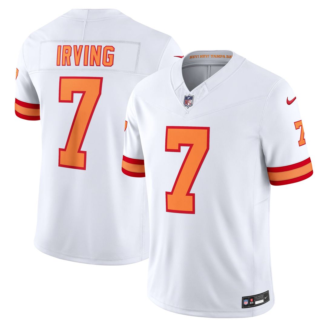 '76 Tampa Bay Buccaneers Bucky Irving White Vapor F.U.S.E. Player Limited Jersey product image 1, provided for visual