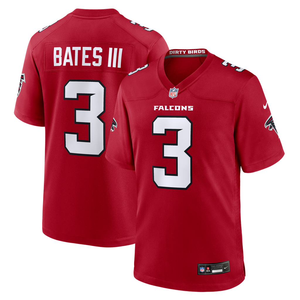 Atlanta Falcons Jessie Bates III White Game Jersey product image 15, provided for visual reference and product detail review