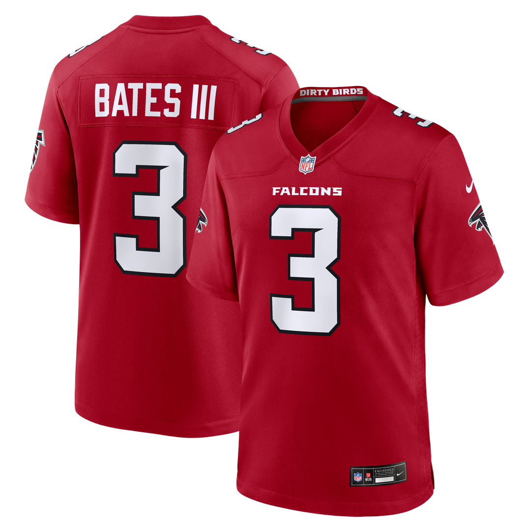 Atlanta Falcons Jessie Bates III White Game Jersey product image 15, provided for visual reference and product detail review