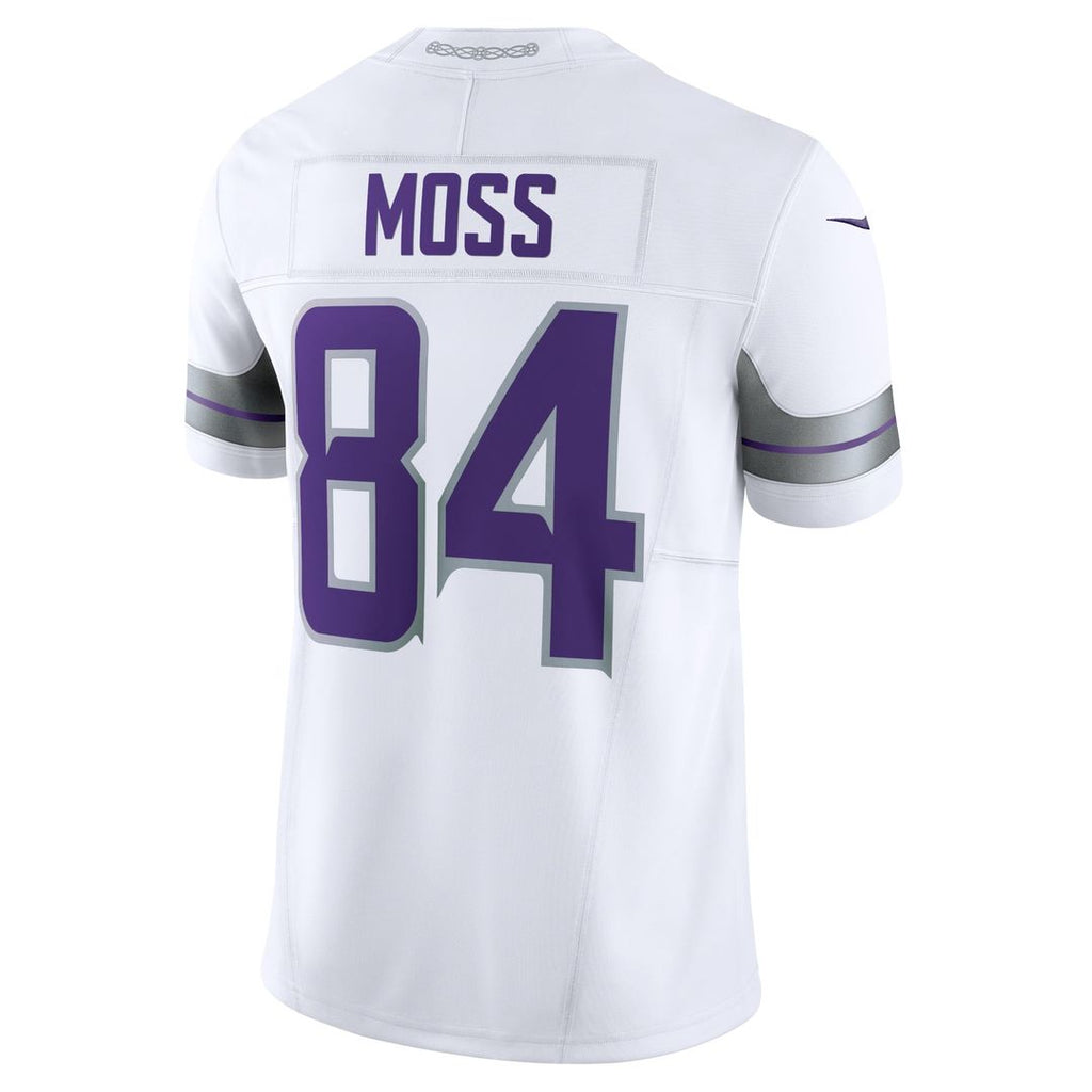 Minnesota Vikings Randy Moss White Alternate Vapor F.U.S.E. Retired Player Limited Jersey product image 3, provided for