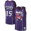 Toronto Raptors Vince Carter Mitchell & Ness Purple 1998/99 Big & Tall Hardwood Classics Swingman Jersey for Men product