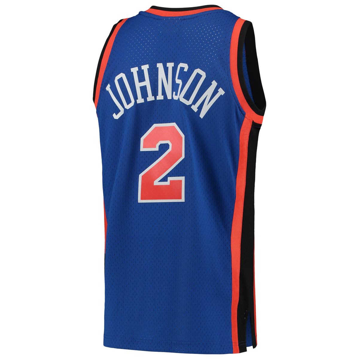 New York Knicks Larry Johnson Mitchell & Ness Blue 1998/99 Hardwood Classics Swingman Jersey for Men product image 4,