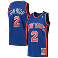 New York Knicks Larry Johnson Mitchell & Ness Blue 1998/99 Hardwood Classics Swingman Jersey for Men product image 1,