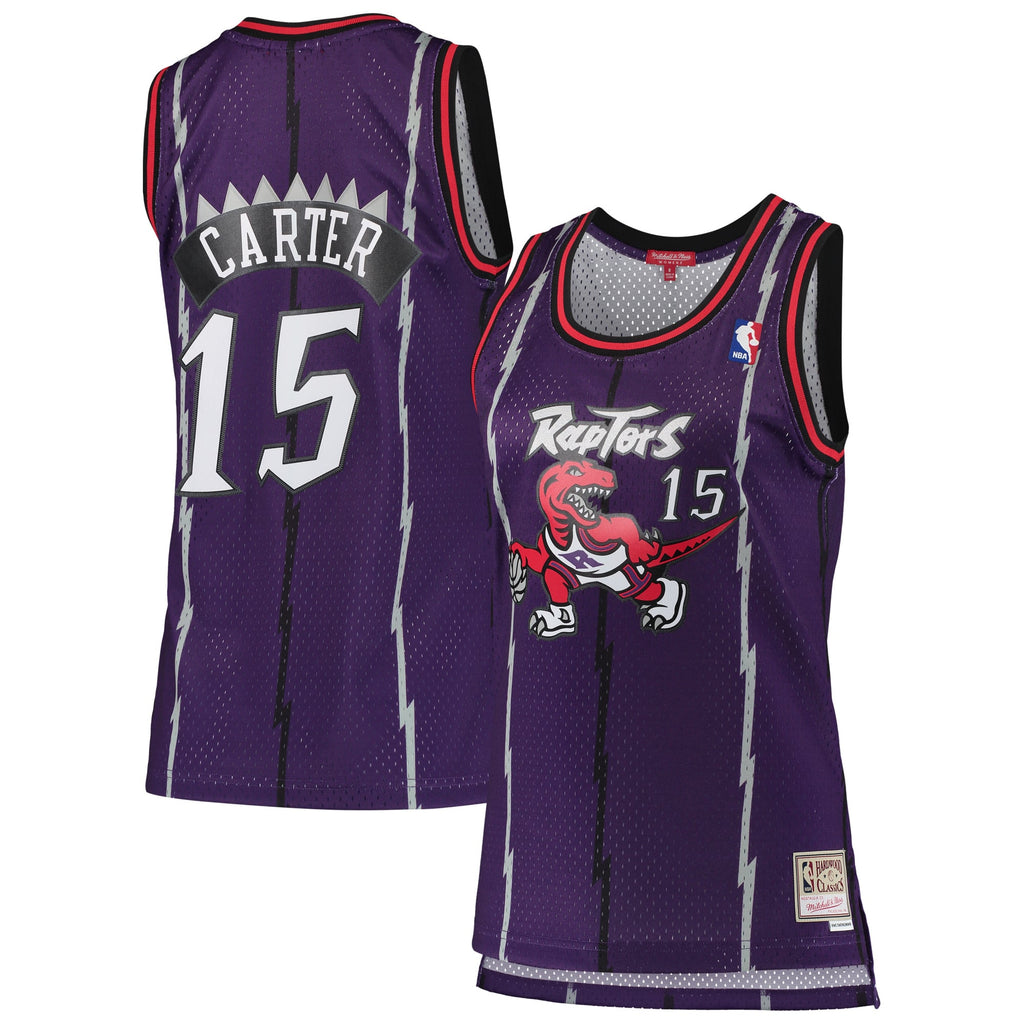 Toronto Raptors Vince Carter Mitchell & Ness Purple 1998/99 Hardwood Classics Swingman Jersey for Women product image 1,