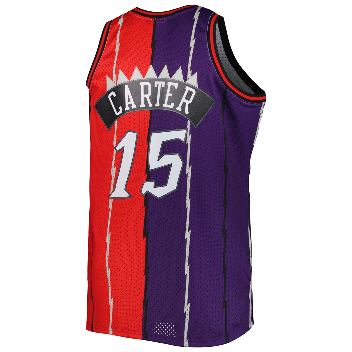 Toronto Raptors Mitchell & Ness Purple/ Red Big & Tall Hardwood Classics 1998/99 Split Swingman Jersey for Men product image