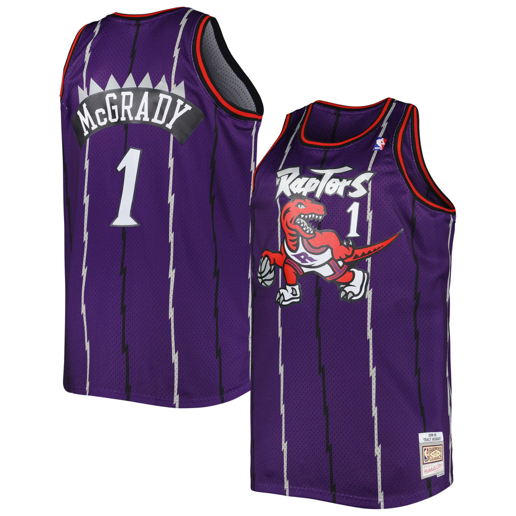 Toronto Raptors Tracy McGrady Mitchell & Ness Purple Big & Tall Hardwood Classics 1998/99 Swingman Jersey for Men product