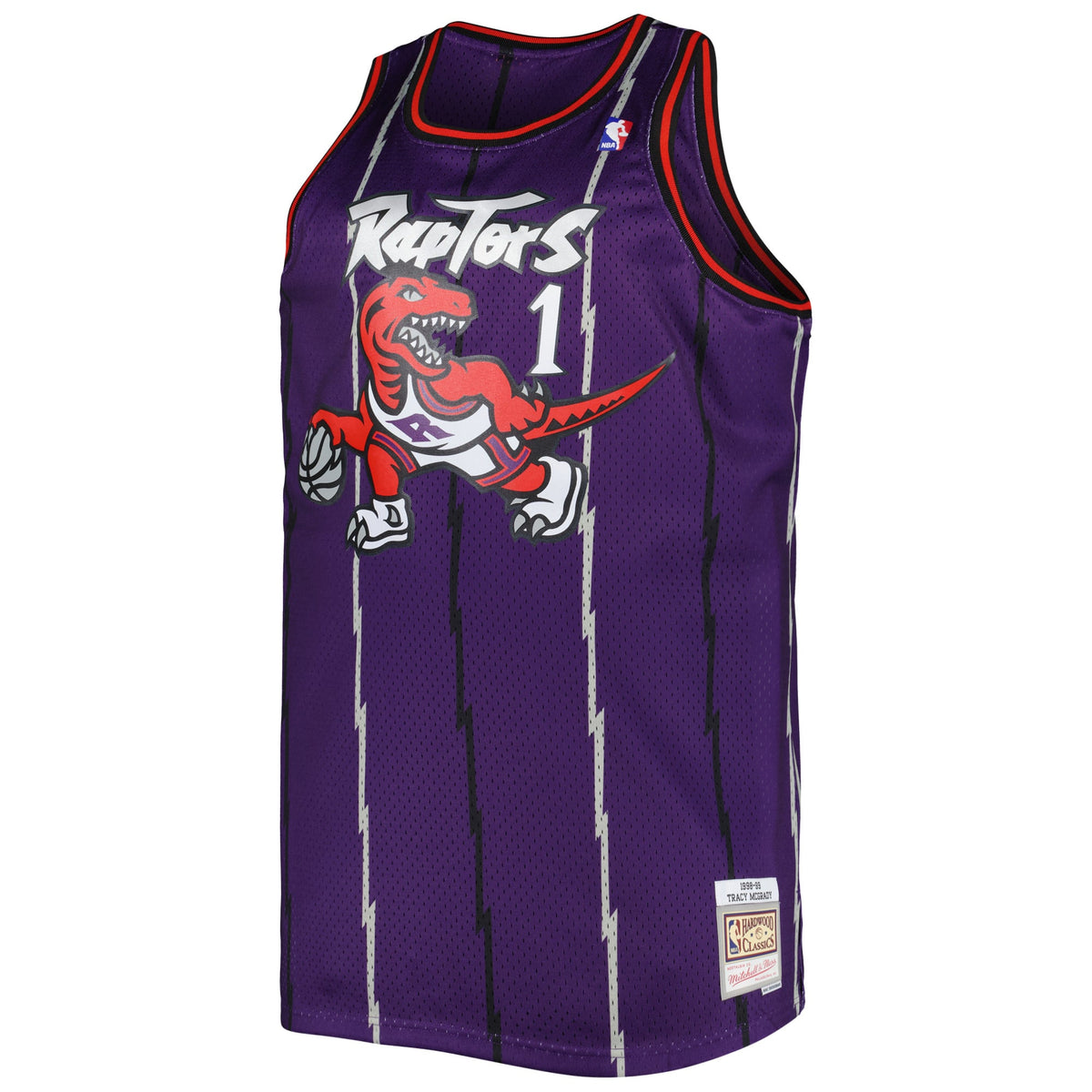 Toronto Raptors Tracy McGrady Mitchell & Ness Purple Big & Tall Hardwood Classics 1998/99 Swingman Jersey for Men product