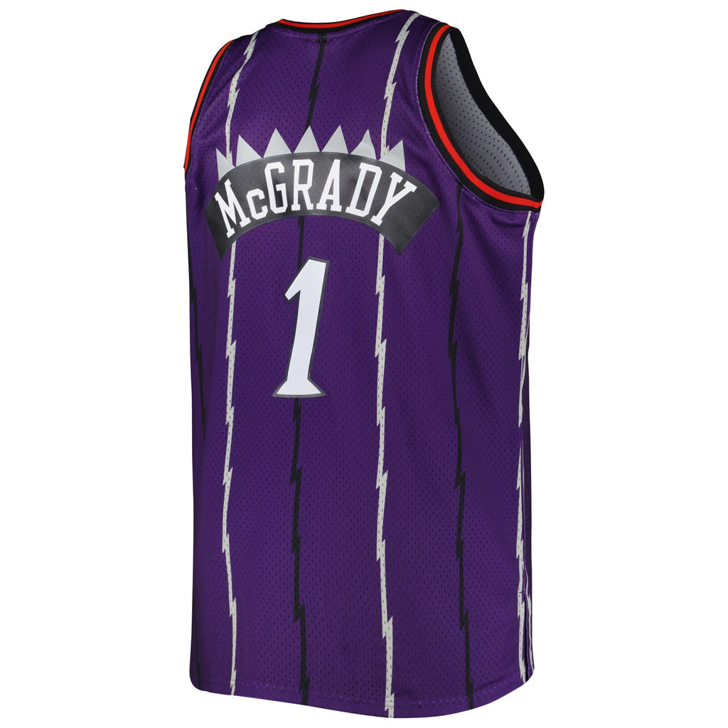 Toronto Raptors Tracy McGrady Mitchell & Ness Purple Big & Tall Hardwood Classics 1998/99 Swingman Jersey for Men product