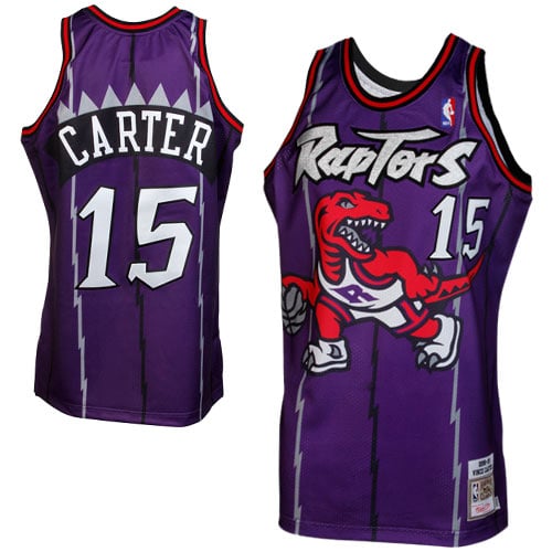 Mitchell & Ness Vince Carter Toronto Raptors 1998/99 Throwback Authentic Jersey - Purple product image 2, provided for