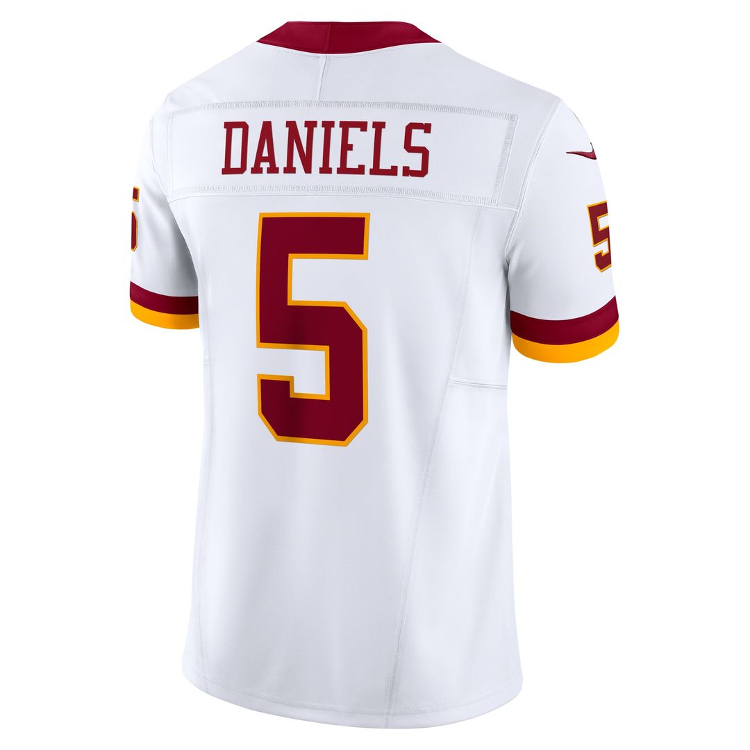 Washington Commanders Jayden Daniels White Vapor F.U.S.E. Limited Super Bowl Era Jersey product image 3, provided for visual