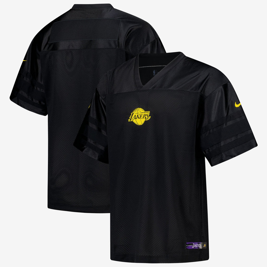 Los Angeles Lakers Nike Courtside Football Jersey - Black product image 2