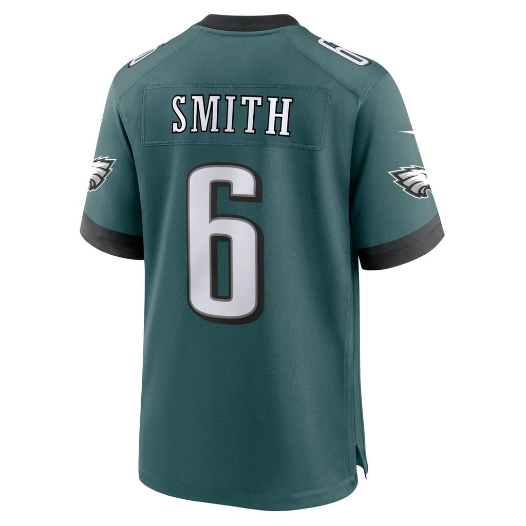 Philadelphia Eagles DeVonta Smith Midnight Green Team Game Jersey product image 3, provided for visual reference and product