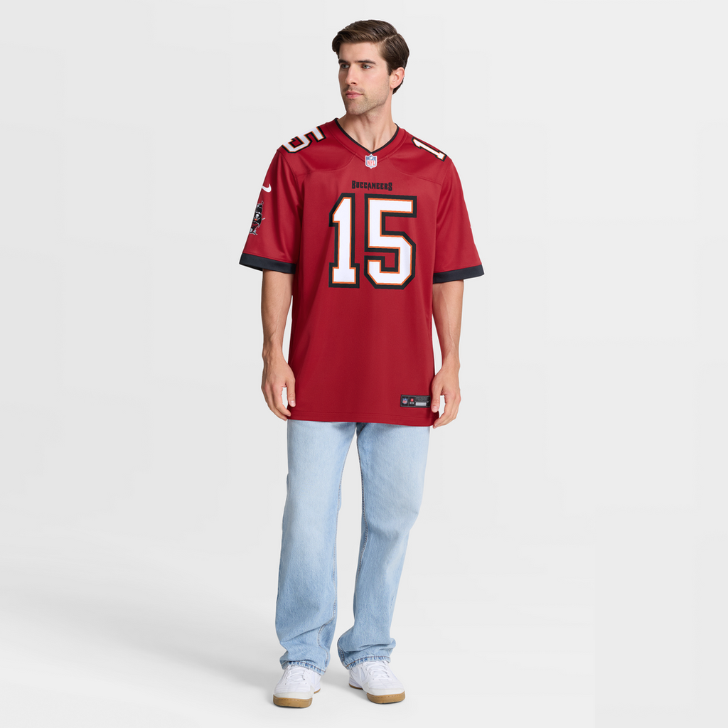 Tampa Bay Buccaneers Tez Johnson Red Team Game Jersey product image 7, provided for visual reference and product detail