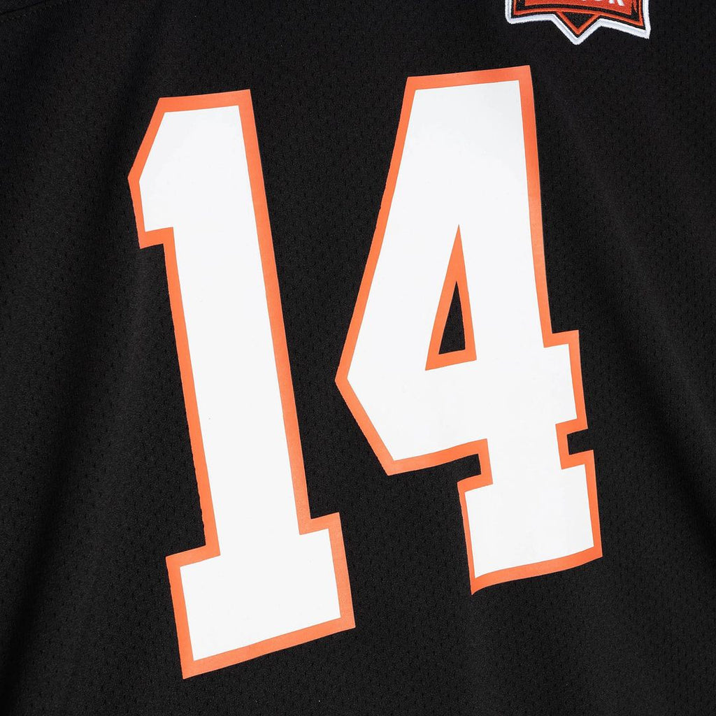 Cincinnati Bengals 1981 Ken Anderson Black Authentic Throwback Retired Player Jersey product image 4, provided for visual