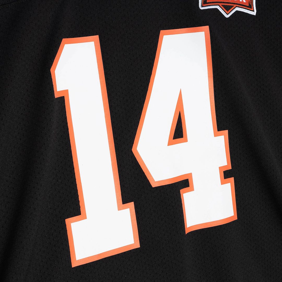 Cincinnati Bengals 1981 Ken Anderson Black Authentic Throwback Retired Player Jersey product image 4, provided for visual
