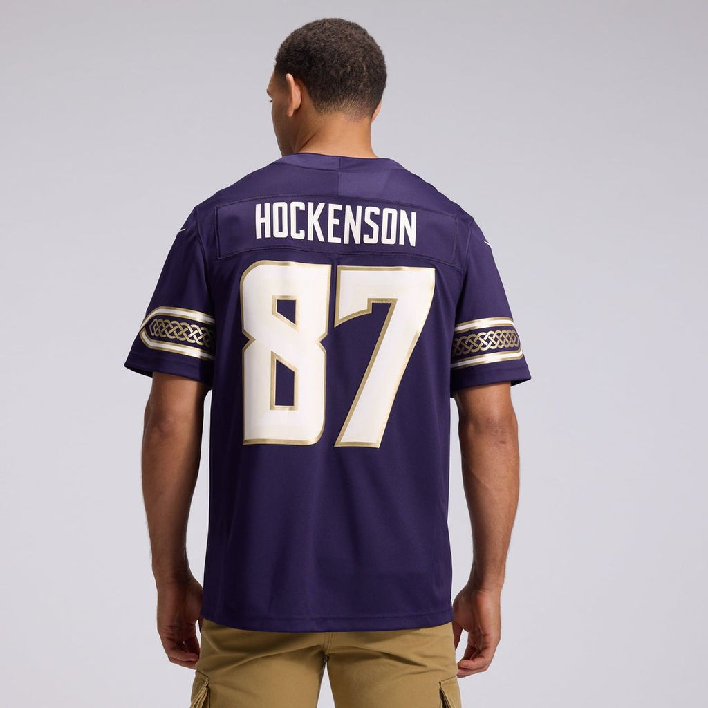 Minnesota Vikings T.J. Hockenson Purple 2026 Rivalries Collection Stitched Limited Jersey product image 3, provided for