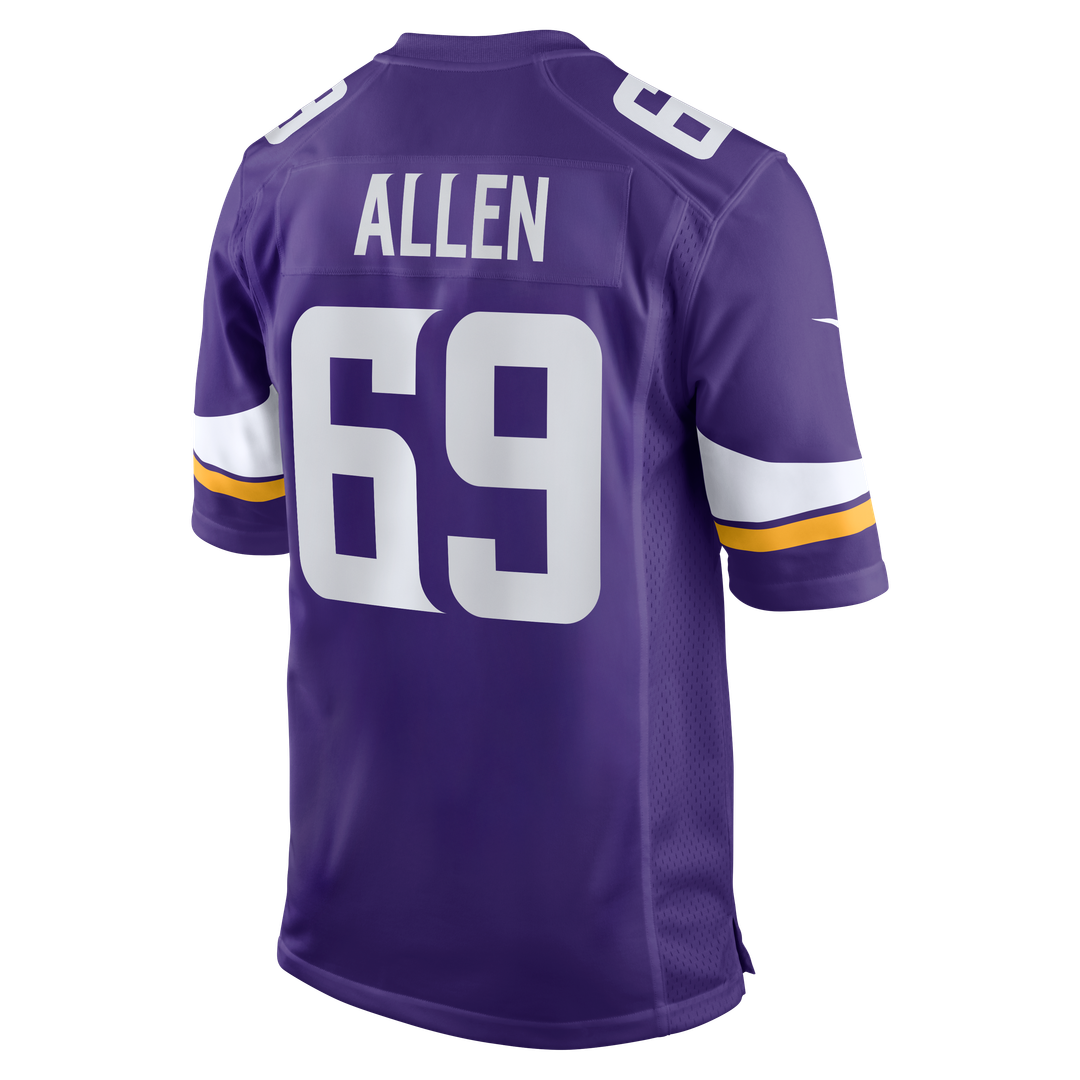Minnesota Vikings Jared Allen Purple Retired Player Game Jersey product image 3, provided for visual reference and product