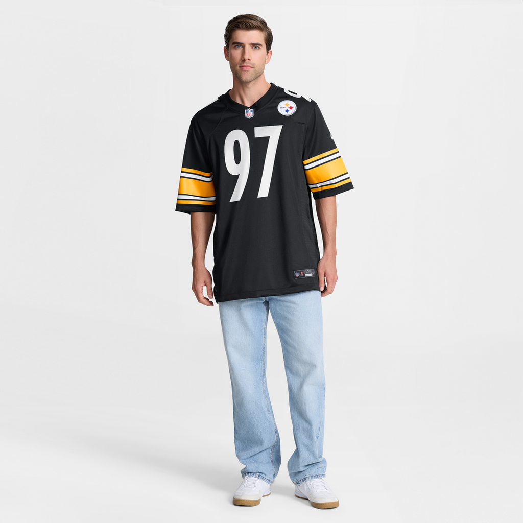 Pittsburgh Steelers Cameron Heyward Black Game Jersey product image 15, provided for visual reference and product detail