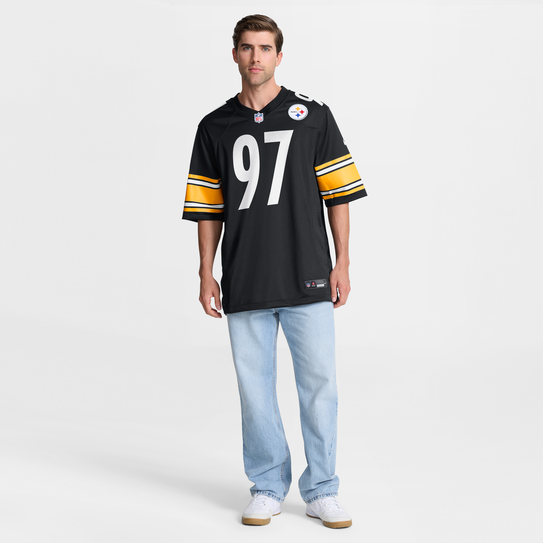 Pittsburgh Steelers Cameron Heyward Black Game Jersey product image 15, provided for visual reference and product detail
