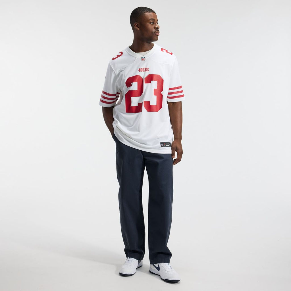 San Francisco 49ers Christian McCaffrey Scarlet Game Player Jersey product image 28, provided for visual reference and