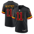 Washington Commanders Luke McCaffrey Black Hail Raiser Alternate Game Jersey product image 1, provided for visual reference