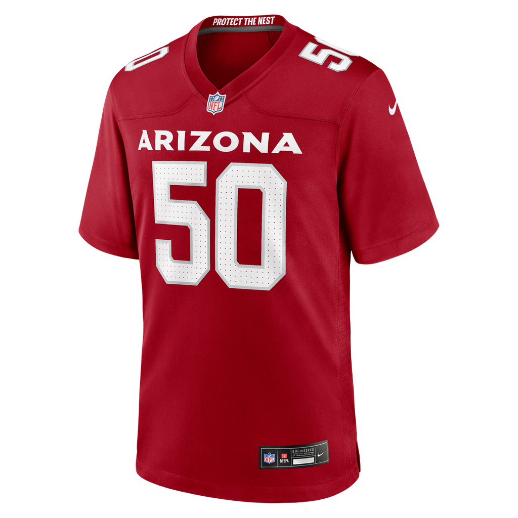 Arizona Cardinals Cody Simon Cardinal Team Game Jersey product image 2, provided for visual reference and product detail