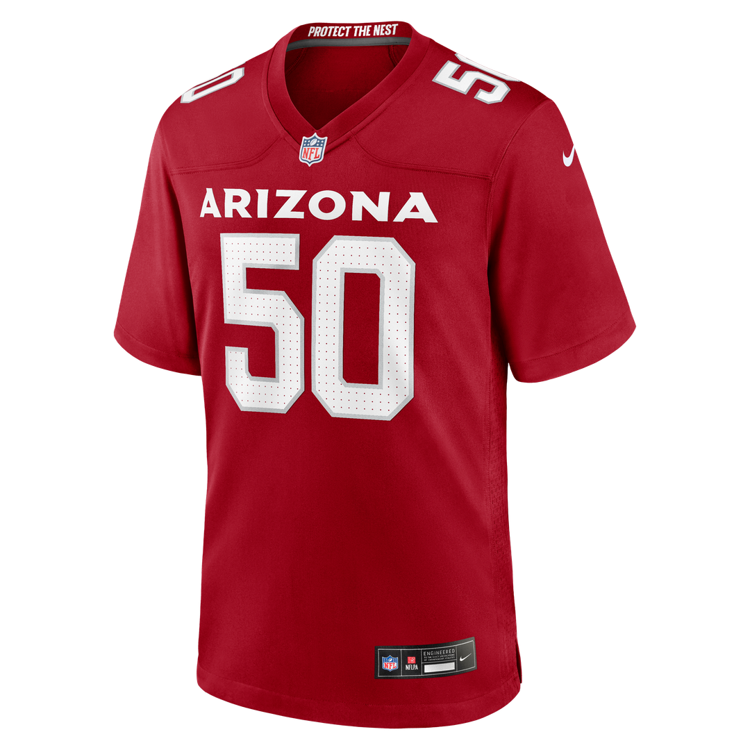 Arizona Cardinals Cody Simon Cardinal Team Game Jersey product image 2, provided for visual reference and product detail