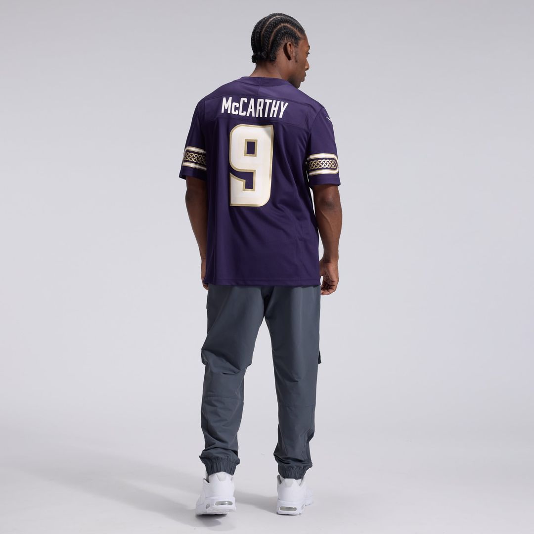 Minnesota Vikings J.J. McCarthy Purple 2026 Rivalries Collection Stitched Limited Jersey product image 5, provided for